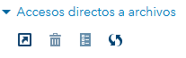 Secciones adicionales del panel izquierdo (accesos/atajos).